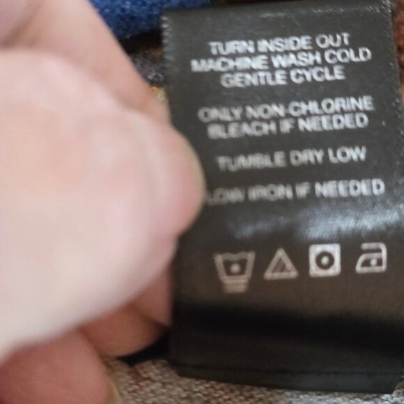 Ali Miles Cowl Neck Tunic Top Size PL 3/4 Sleeve Colorful Maximalism Artsy Swirl - Picture 7 of 9